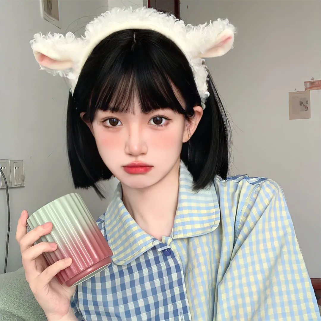 当她换上泳衣